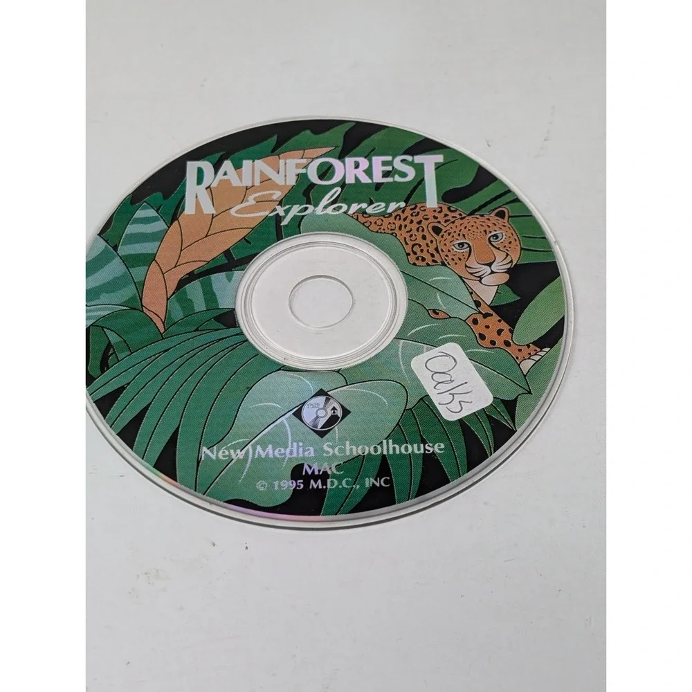 Rainforest Explorer Kids Game Software Apple‎ Macintosh Vintage 90s 1995 Mac